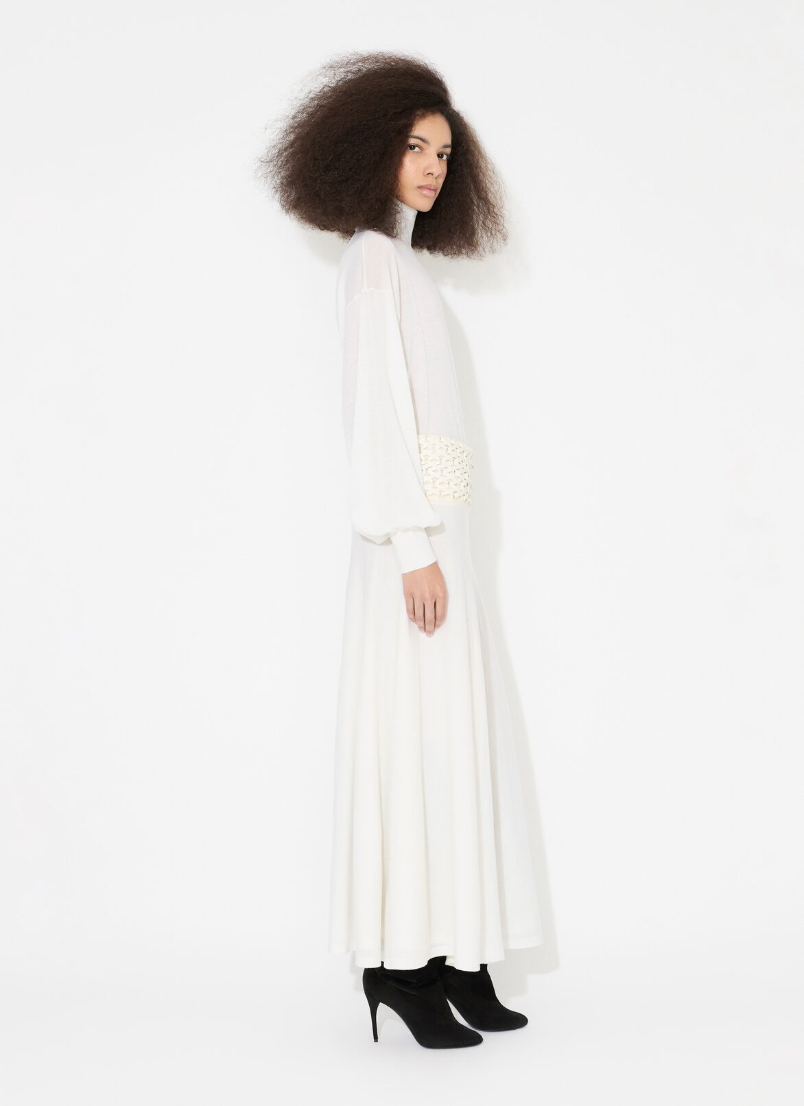 FINE KNIT BODYSUIT ALAÏA WHITE FINE KNIT BODYSUIT